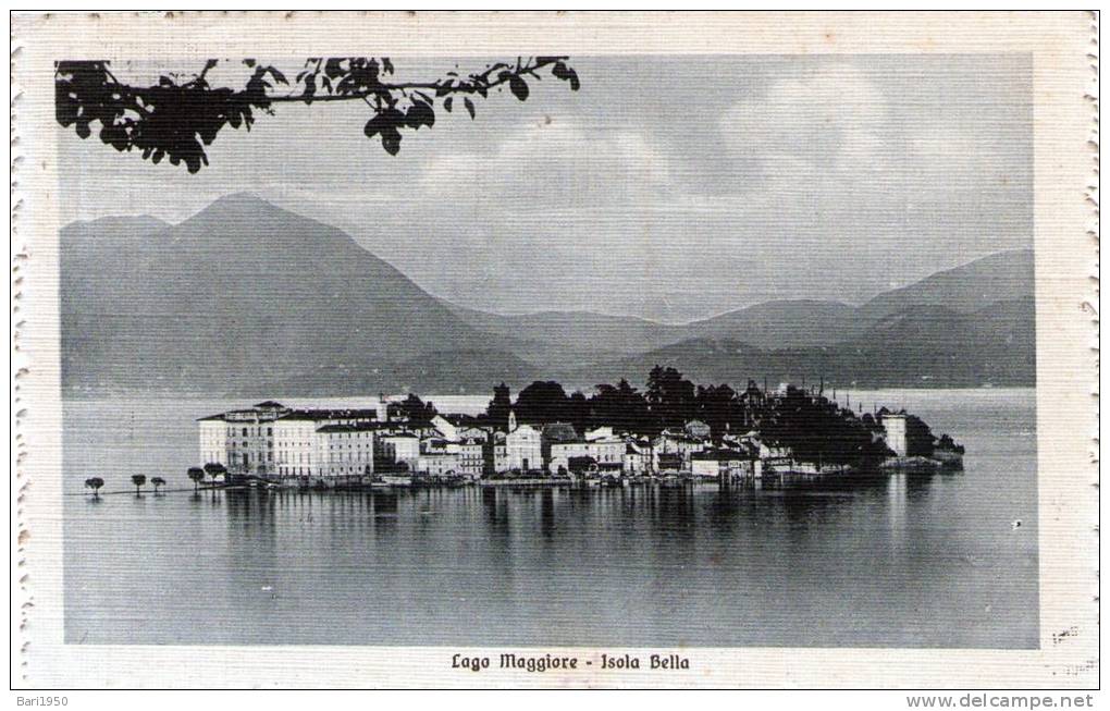 Cartolina  D´epoca        "  Lago Maggiore - Isola Bella " - Verbania