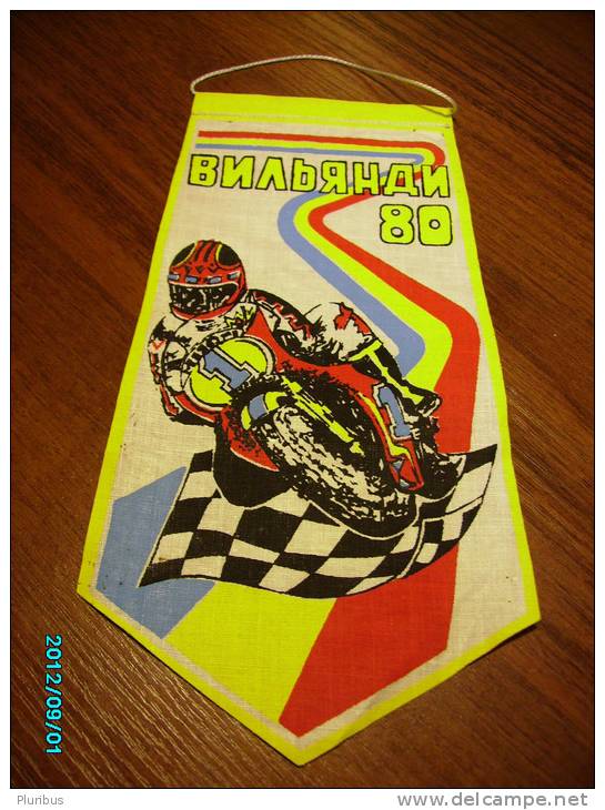 RUSSIA  USSR  ESTONIA PENNANT  1980  MOTOR BIKE  MOTORCYCLE  RACING - Motorfietsen