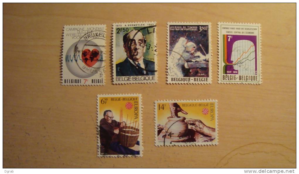 Belgium  Mix Lot  Used - Collections