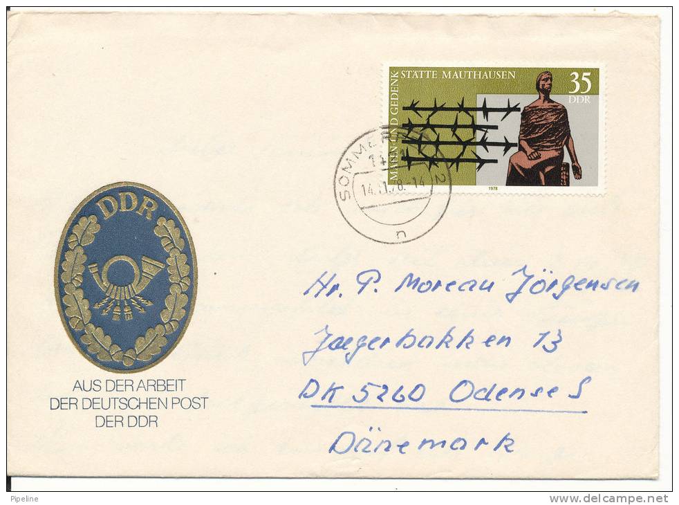 Germany DDR Cover Sent To Denmark Sommerfeld 14-11-1978 - Lettres & Documents