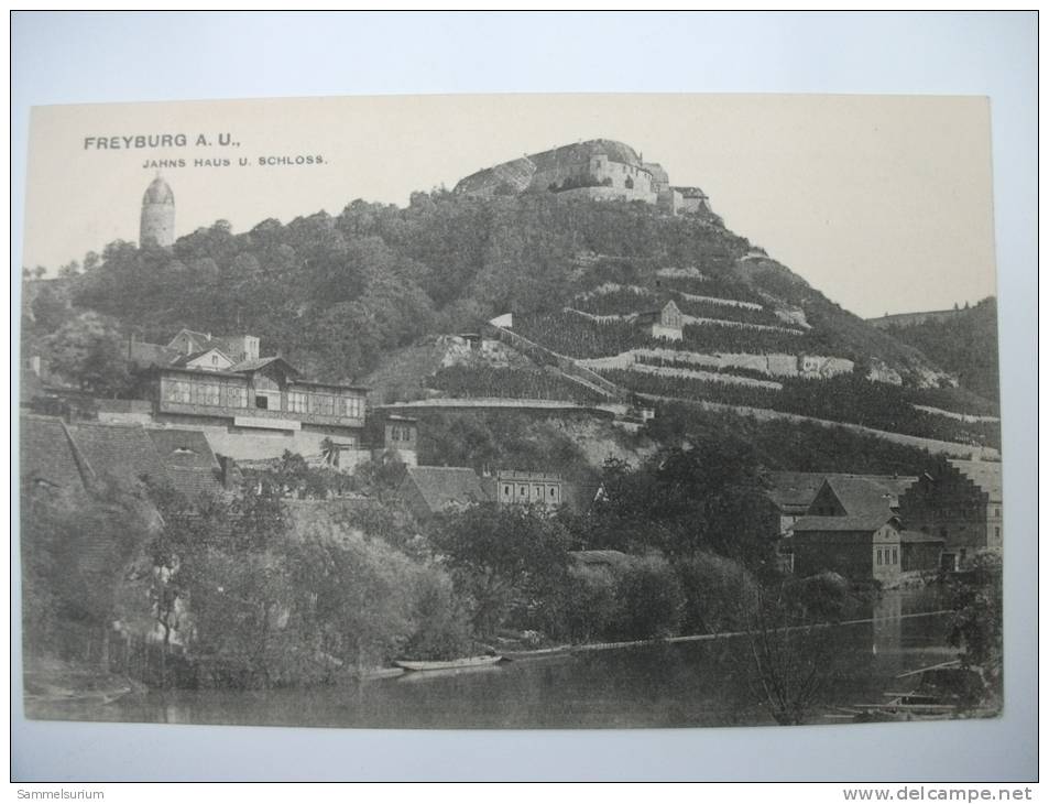 AK Freyburg A.U. "Jahns Haus U. Schloss" Von 1907 - Freyburg A. D. Unstrut