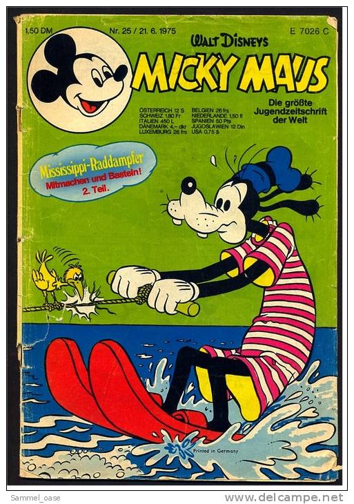 3 X Micky Maus Comic  -  Nr.25 Von 1975  -  Nr. 28 Und Nr. 30 Von 1984 - Micky Maus