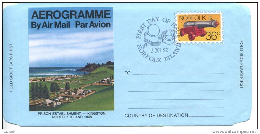 (500) Aerogramme Australia - FDC - Norfolk Island - 1982 - Aerogramme