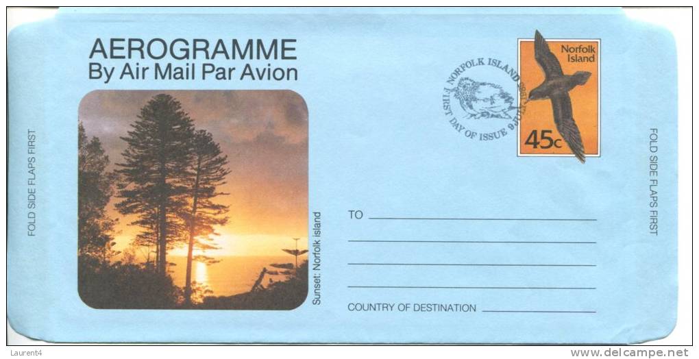 (500) Aerogramme Australia - FDC - Norfolk Island - 1985 - Aerograms