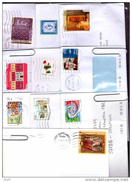 Anni 2011 E 2012 Lotto Storia Postale Tutti Isolati - 2011-20: Cartas & Documentos