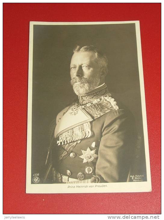 Prince Henri De Prusse  - Prinz Heinrich  Von Preussen  -  1914 - Koninklijke Families