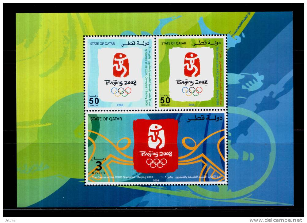 QATAR / SPORT / OLYMPIC GAMES / BEIJING 2008 / MNH / VF/ 2 SCANS. - Zomer 2008: Peking
