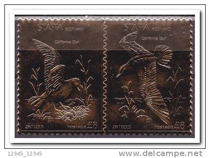 Staffa Postfris MNH Goldstamp Birds Callifornia Gull - Schotland