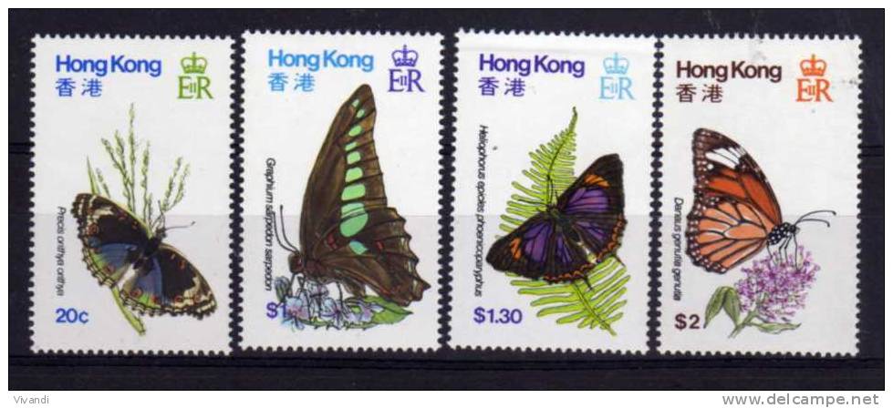 Hong Kong - 1979 - Butterflies - MNH - Ungebraucht