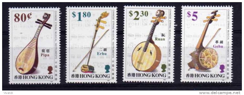 Hong Kong - 1993 - Chinese Stringed Musical Instruments - MNH - Ongebruikt