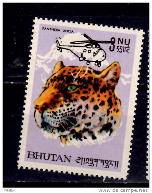 Bhutan 1967 3nu Air Mail Issue #C19  MNH - Bhutan