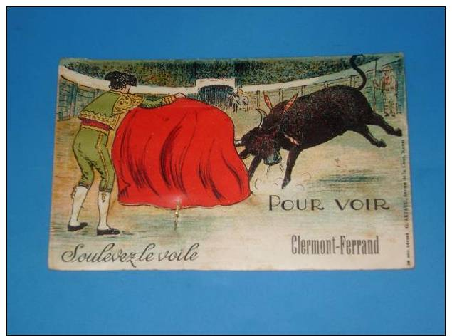 CPA 63 CLERMONT FERRAND Carte A Systeme Depliant Multivues Editions G Artaud (Corrida) - Clermont Ferrand