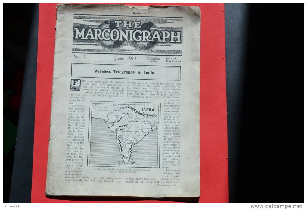 THE MARCONIGRAH - N°3 June 1911 - Very Rare - Communication Revue - Other & Unclassified