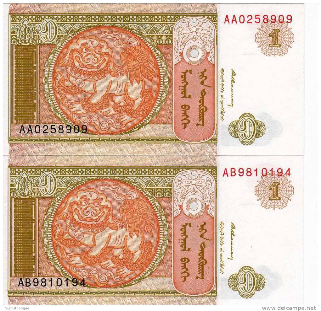 Mongolie : 1 Tugrik 1993 : UNC - Mongolia