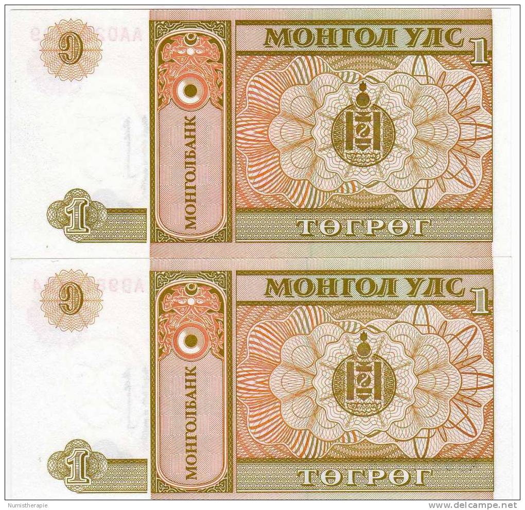 Mongolie : 1 Tugrik 1993 : UNC - Mongolia