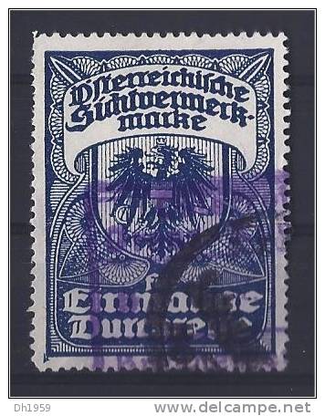 VIGNETTE AUSTRIA VISA  EINMALIGE DURCHREISE GEBÜHRENMARKE STEUERMARKE REVENUE FISCAUX FEE TAX TAXE - Revenue Stamps