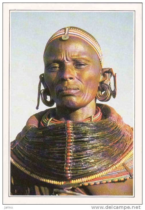 Kenya,Femme Samburu,Les Samburus Sont Un Peuple De Nomades,Editeur:Edito-Serv Ice  S.A.,Imprimé En CE.reedition - Sin Clasificación