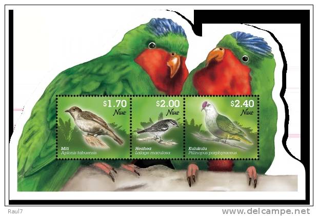 NIUE // 2011 FAUNE OISEAUX TROPICAUX  BF NEUFS *** (MNH SHEET) - Niue