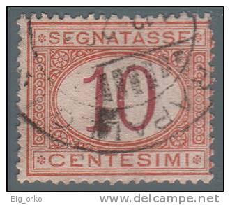 Italia Regno - Segnatasse 10 C. Arancio E Carminio (usato) - 1890/94 - Strafport