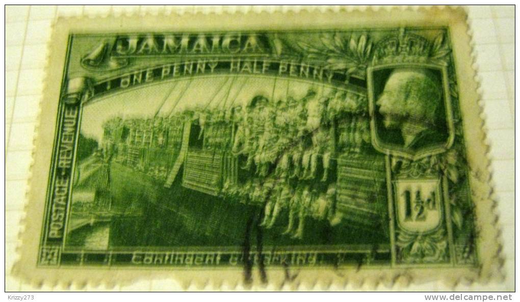 Jamaica 1919 War Contigent Embarking 1.5d - Used - Jamaica (...-1961)