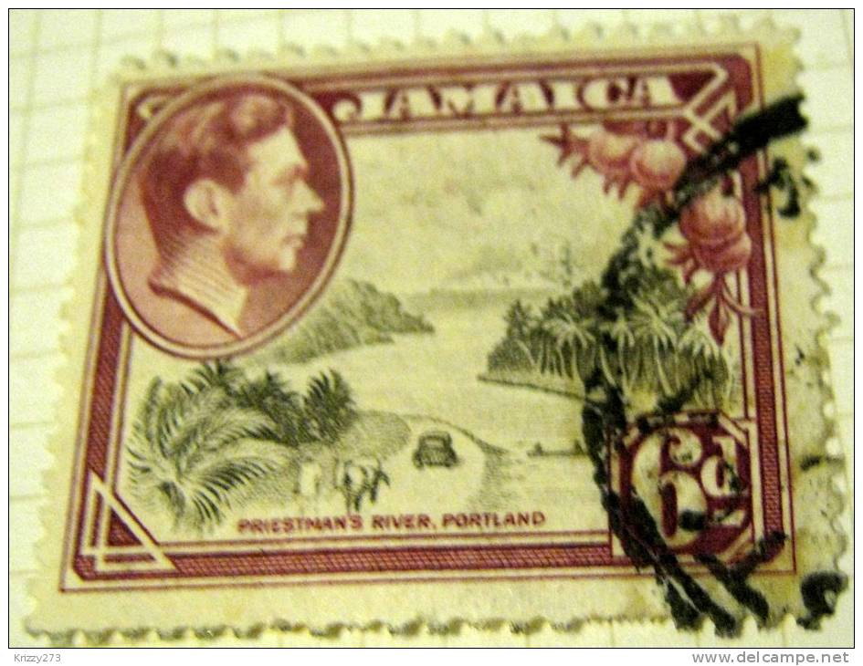 Jamaica 1938 Priestman's River Portland 6d - Used - Jamaica (...-1961)