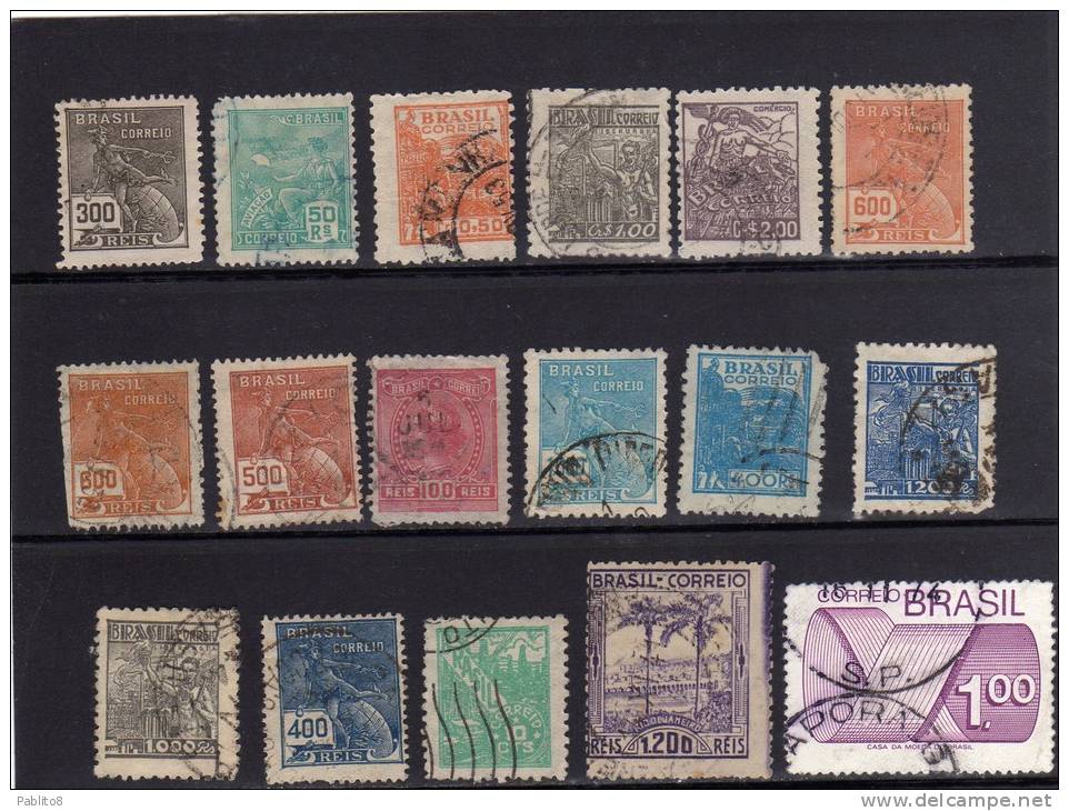 BRAZIL - BRASIL - BRASILE - BRÉSIL VERY OLD STAMP - LOTTO DI FRANCOBOLLI ANTICHI USED - Collections, Lots & Series