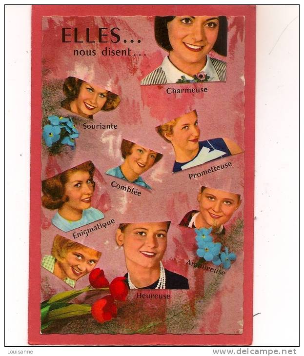 12 / 9 / 39  -  Elles . . .  Nous Disent  -cpsm - Femmes