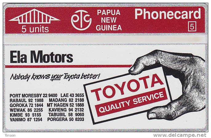 Papua New Guinea, PNG-019, Toyota Ph 50 8203, 2 Scans. 204E. - Papoea-Nieuw-Guinea