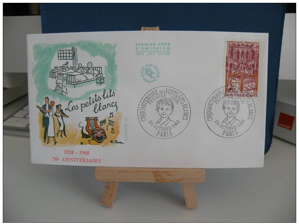 *FDC - 50éme Anniversaire Du Bal Des Petits Lits Blancs - Paris - 26.10.1968 France - Coté 3 &euro; - 1960-1969