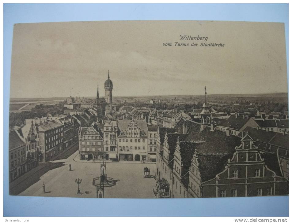 (1/1/27) AK Wittenberg "vom Turme Der Stadtkirche" Von 1908 - Wittenberg