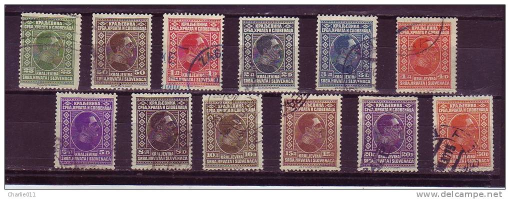 KING ALEXANDER-SET-SHS-YUGOSLAVIA-1926 - Used Stamps