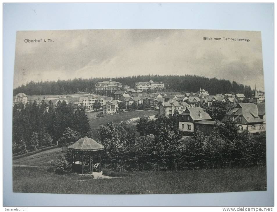 (1/1/29) AK Oberhof I.Th. "Blick Vom Tambacherweg" Von 1912 - Oberhof