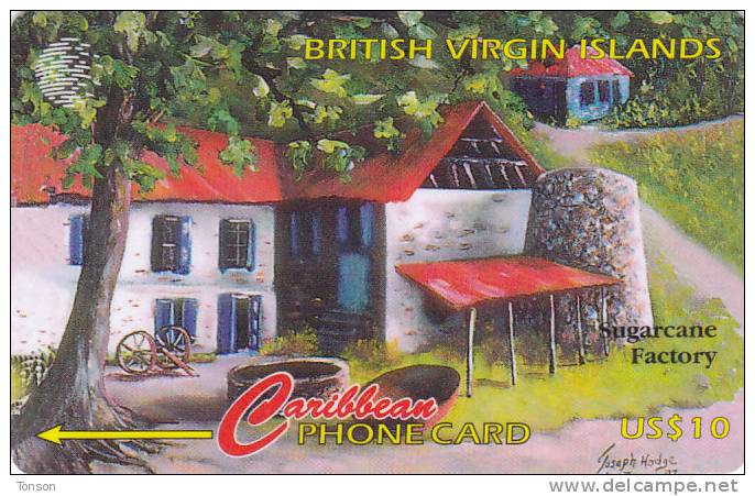 Britsh Virgin Islands, BVI-193H, Sugarcane Factory, 193CBVH, 2 Scans. - Jungferninseln (Virgin I.)