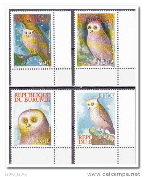 Burundi 2009 Postfris MNH Owls - Nuevos