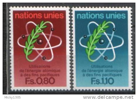 UN / Genf - Mi-Nr 70/71 Postfrisch / MNH ** (o196) - Unused Stamps