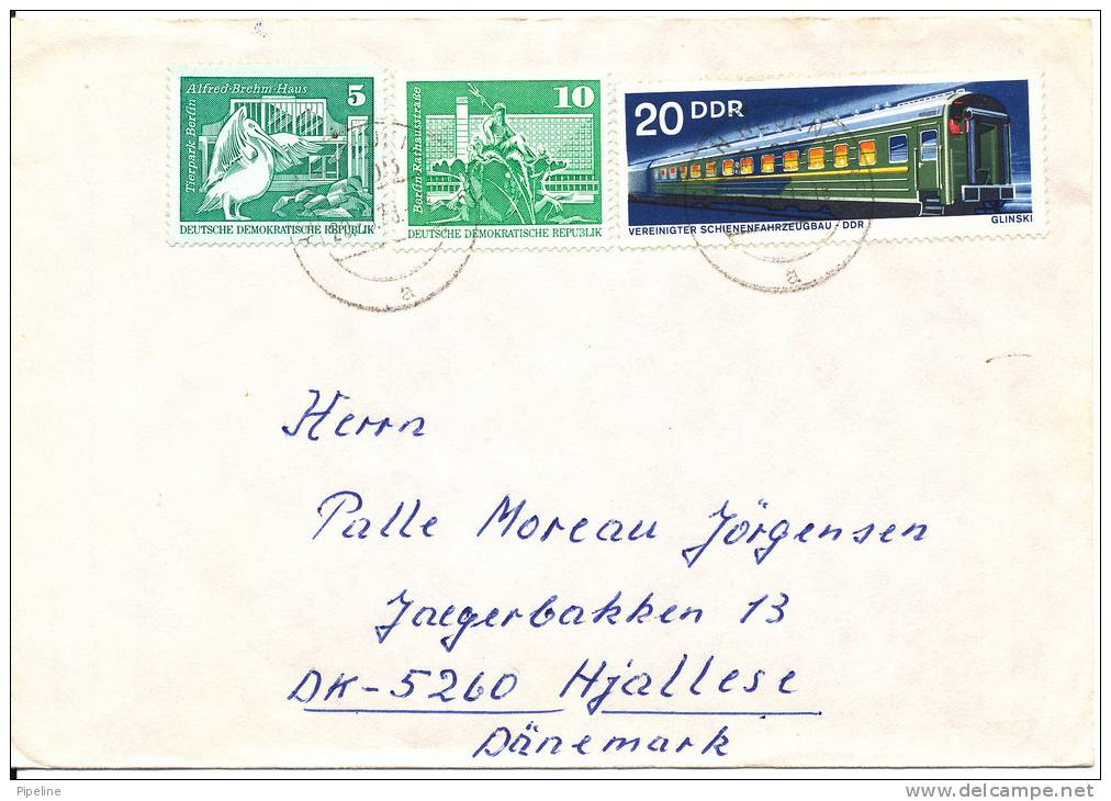 Germany DDR Cover Sent To Denmark - Lettres & Documents