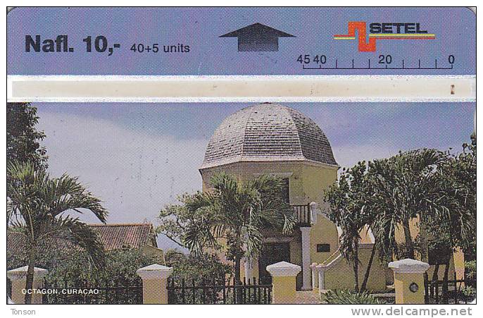 Curacao, CUR 04g, Octagon - 706D, 2 Scans. - Antilles (Netherlands)