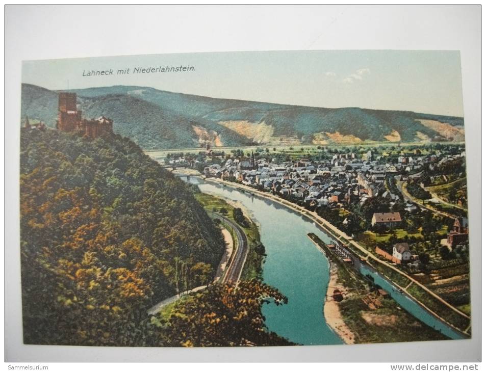 (1/1/53) AK Lahneck Mit Niederlahnstein - Lahnstein