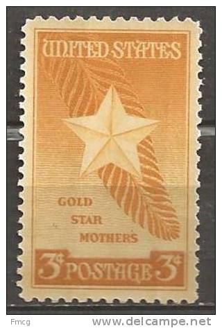 1948 3 Cents Gold Star Mothers Mint Never Hinged - Unused Stamps