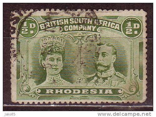 - RHODESIE DU SUD - 1910 - YT N° 21  - Oblitéré - Marie Et Georges V - Rhodesia Del Sud (...-1964)