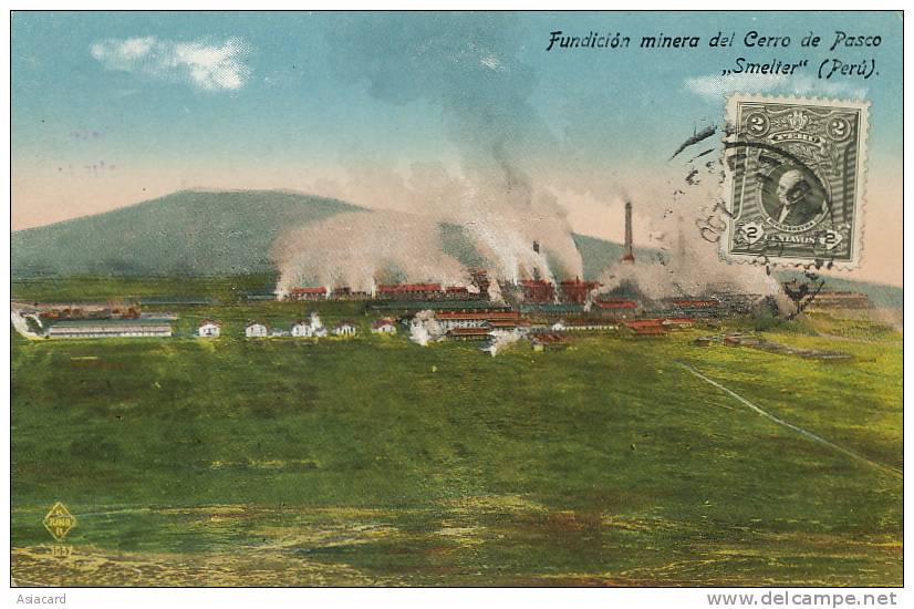 Fundicion Minera Del Cerro De Pasco " Smelter " Mines Acierie P. Used 1929 Chiclayo - Pérou