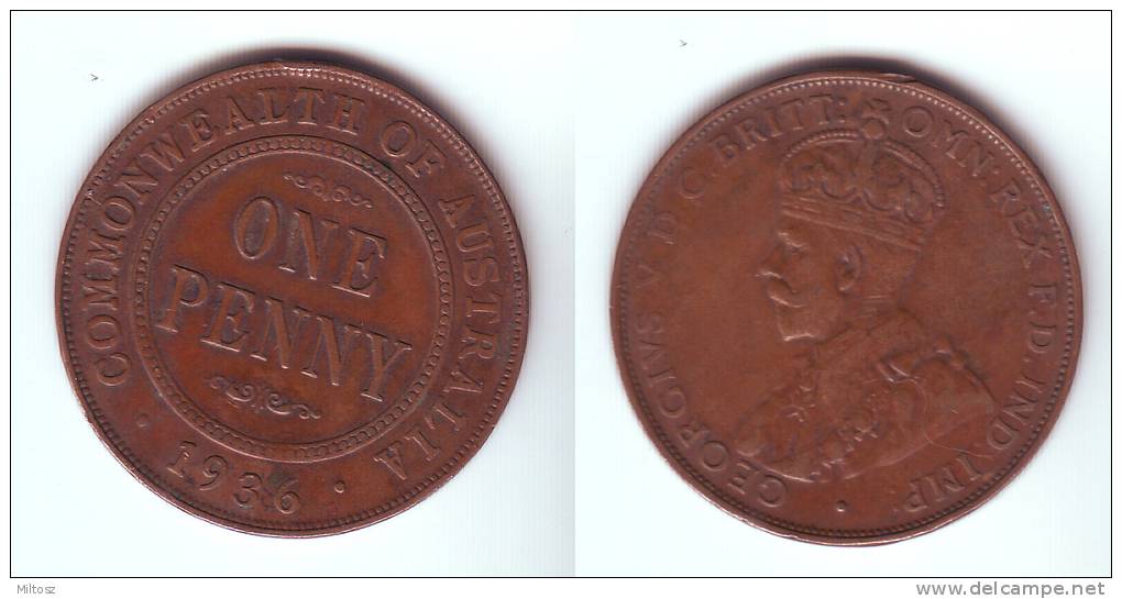 Australia 1 Penny 1936 - Penny