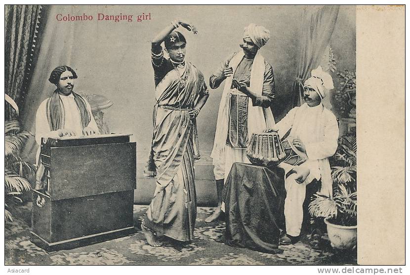 Ceylon. Colombo Dancing Girl Small Piano  Uduman The Travellers Mart  No 71 - Sri Lanka (Ceylon)