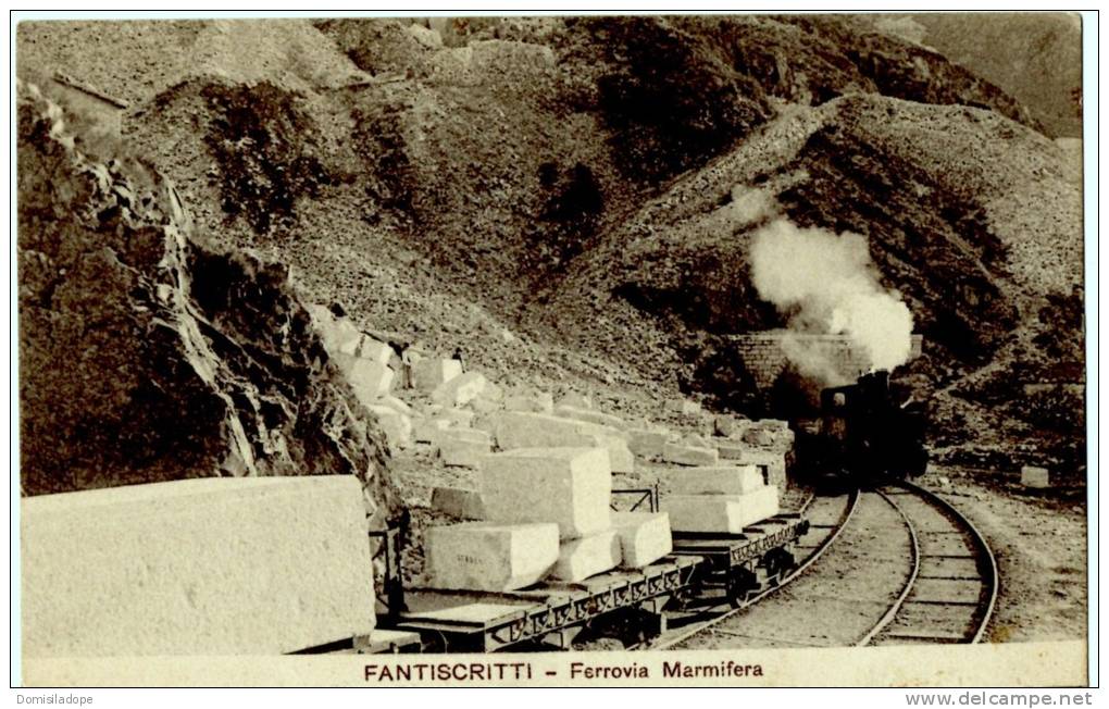 Fantiscritti - Ferrovia Marmifera - Carrara -1917- Zeldzaam !!! - Carrara