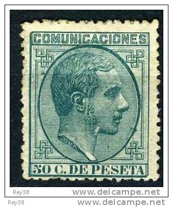 ALFONSO XII, 1878, 50 CTS* - Unused Stamps