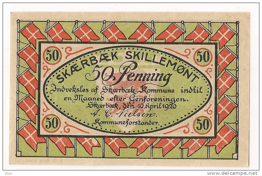 DANEMARK / DENMARK - SKAERBAEK / 50 PENNIG 1920 - Denmark