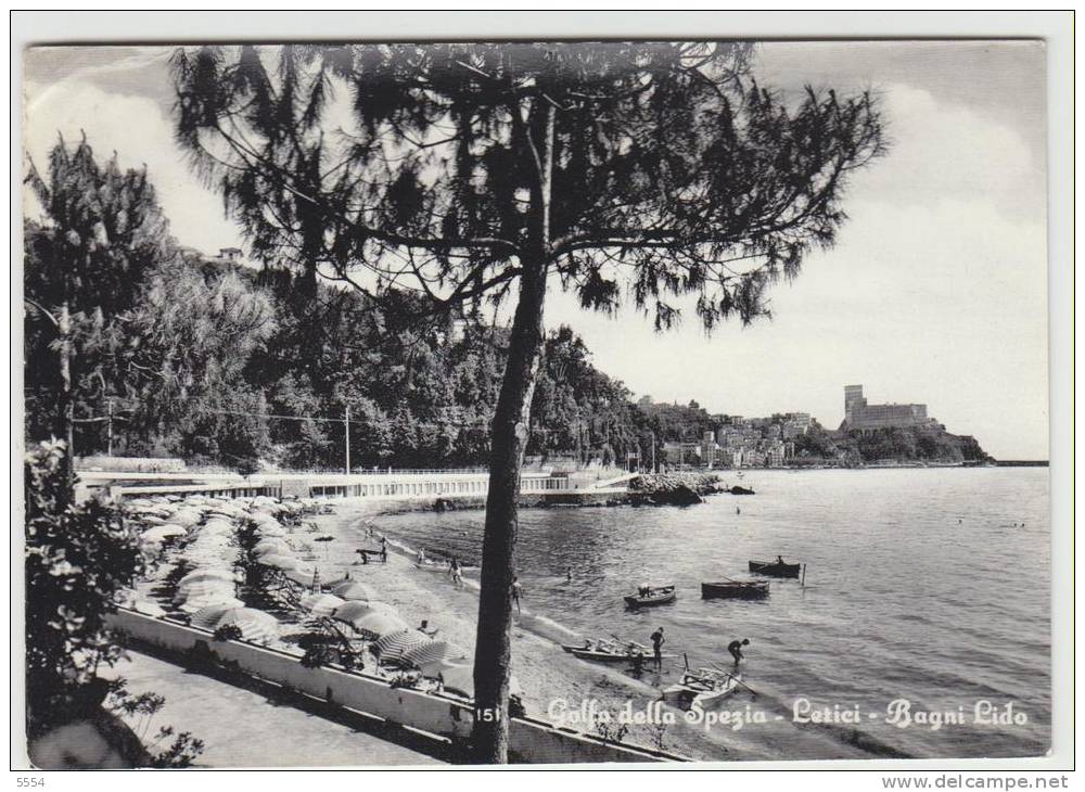 Cpsm Italie Liguria La Spezia Golfo Della Spezia Lerici  Bagni Lido - La Spezia