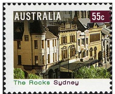 2008. AUSTRALIAN DECIMAL. Tourism. (Tourist Destinations). 55c. Tourist Precincts - The Rocks, Sydney. FU. - Oblitérés