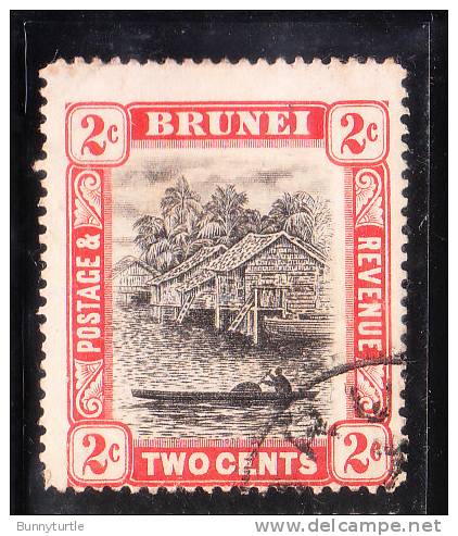 1907-21 Brunei Scene On River 2c Used - Brunei (...-1984)