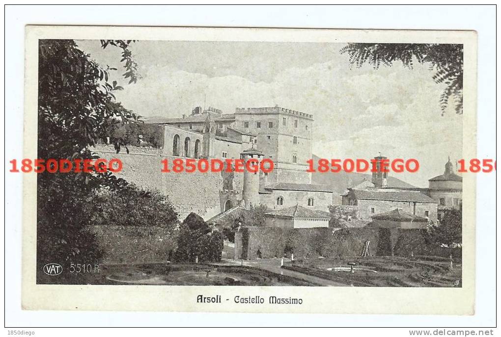 ROMA -   ARSOLI  -  CASTELLO MASSIMO  VIAGGIATA 1915 - Altri & Non Classificati